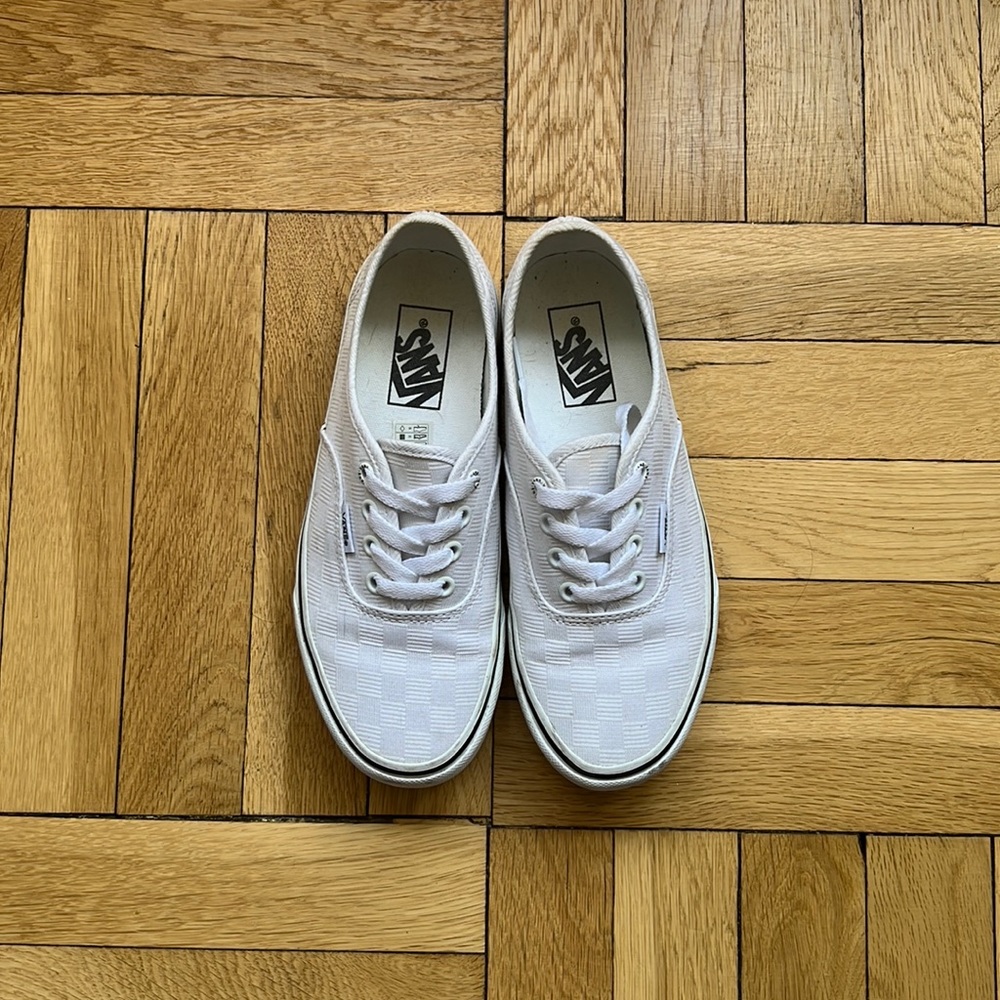 White Vans Canvas Sneakers